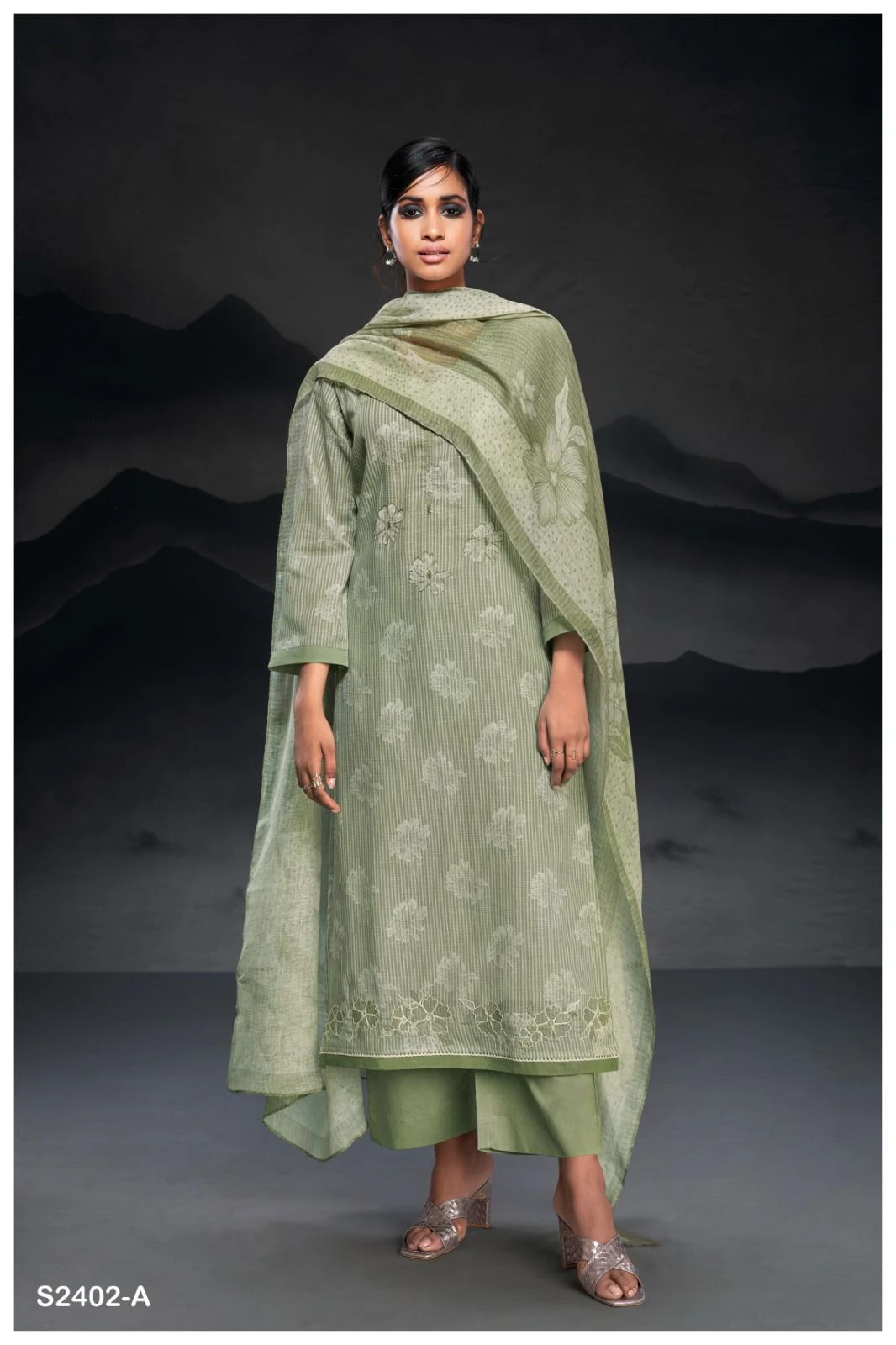Ganga Kilah 2402 Premium Cotton Linen Printed Wholesale Fancy Salwar Suit Catalog — Wholesale Salwar Suits, Ganga wholesale from Surat - Gallery Image 4